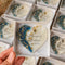 Blue & Gold Baptism Magnet Favor - Personalized Christening Gift for Boy
