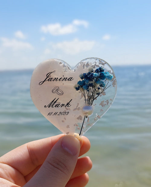 Wedding & Bridal Shower Favor Magnets for Guests - Floral Keepsake