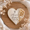 Heart-Shaped Baptism Magnet Favor - Personalized Christening Keepsake