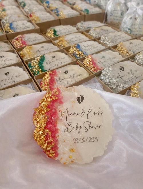 Welcome Baby Shower Magnet Favors – Personalized Epoxy Keepsake