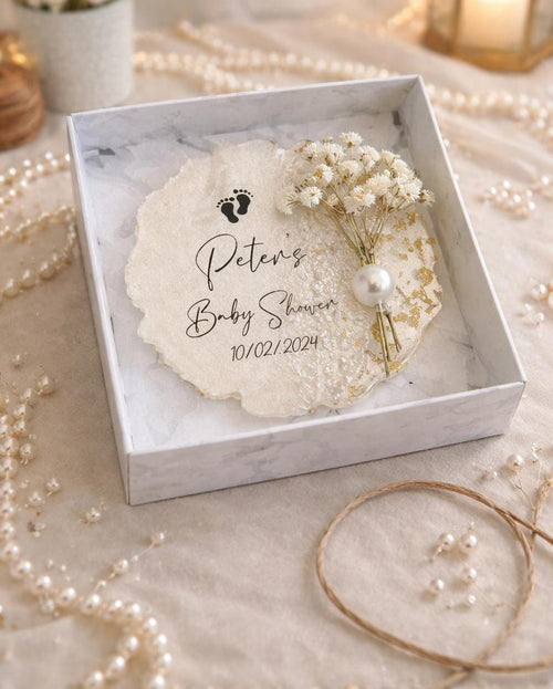 Personalized Baby Shower Magnet Favor – Custom Epoxy Keepsake for Guests