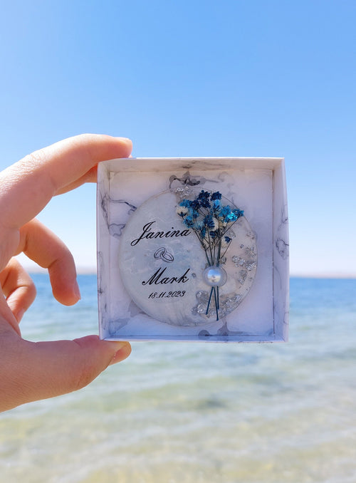 Personalized Wedding & Bridal Shower Magnet Favors for Guests