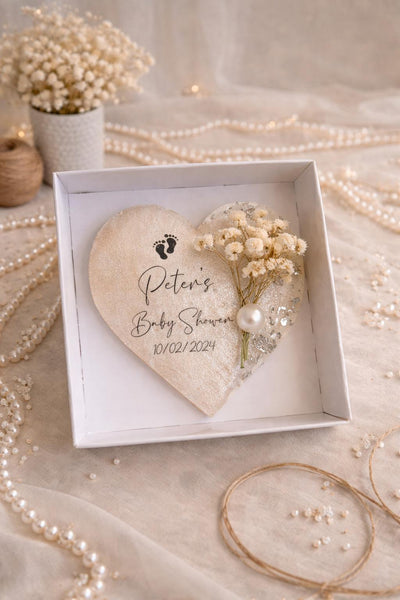 Personalized Baby Shower Magnet Favor – Custom Name & Date Keepsake