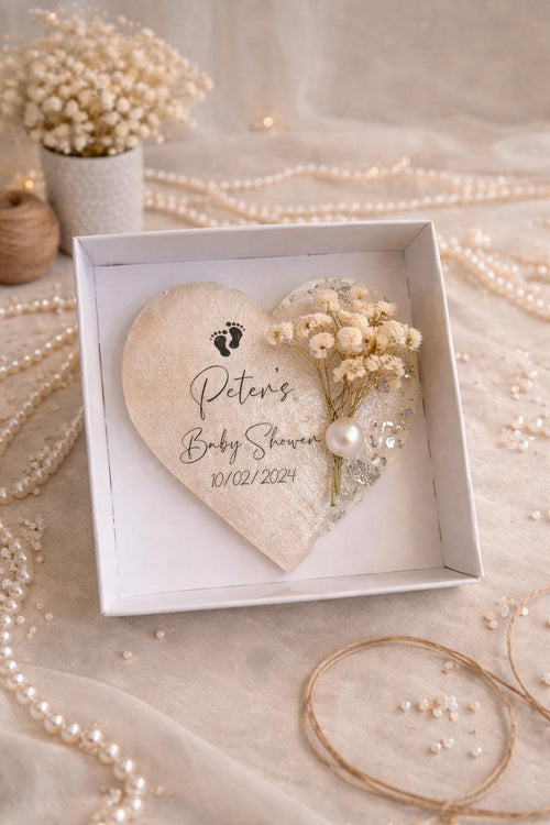 Personalized Baby Shower Magnet Favor – Custom Name & Date Keepsake