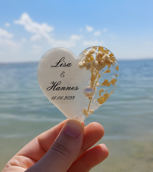 Wedding & Bridal Shower Favor Magnets for Guests - Floral Keepsake