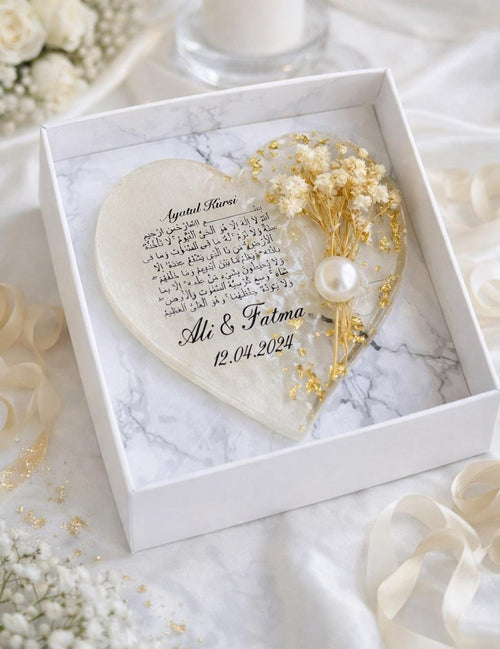 Personalized Islamic Ayatul Kursi Magnet Favor – Muslim Wedding Keepsake