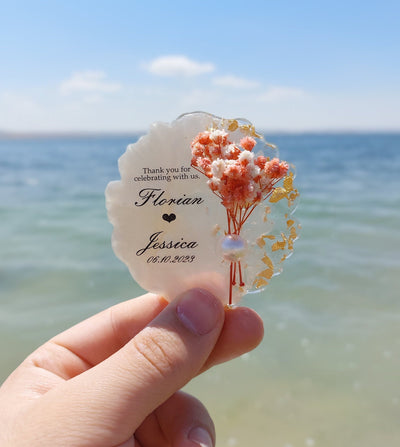 Wedding & Bridal Shower Favor Magnets for Guests - Floral Keepsake