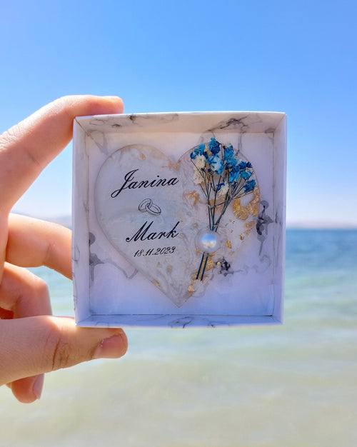 Floral Wedding Party Favor Magnets for Guests - Personalized Keepsake