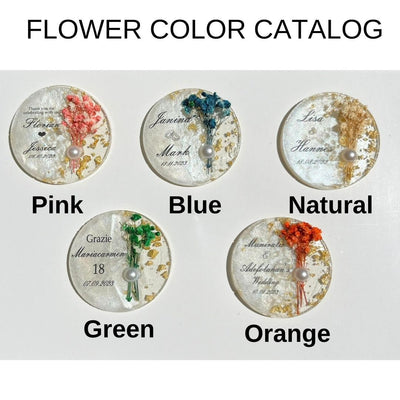 Personalized Epoxy Magnet Favor with Gift Box – Wedding & Party Guest Favor