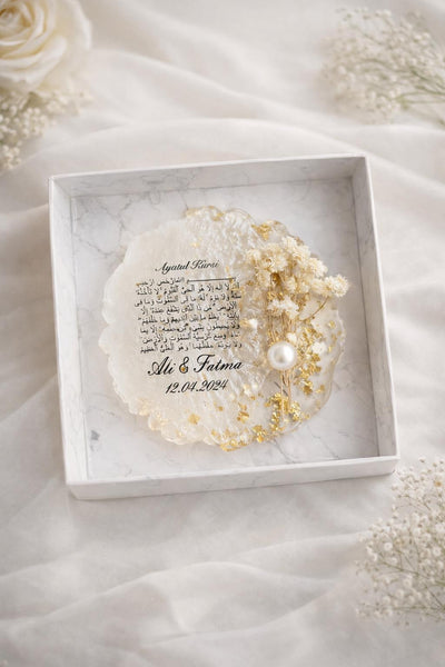 Islamic Nikah Magnet Favor – Personalized Ayatul Kursi Gift