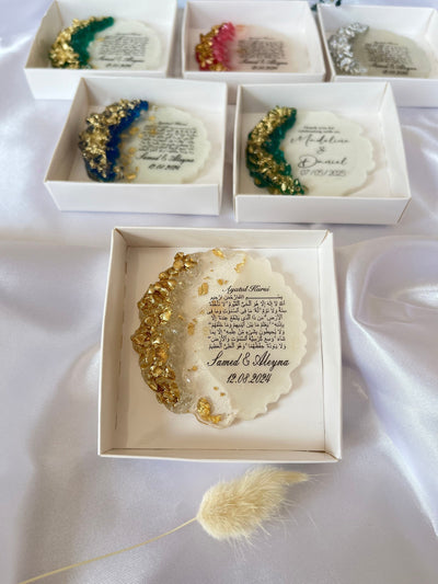 Ayatul Kursi Islamic Magnet Favor - Personalized Wedding & Nikah Keepsake