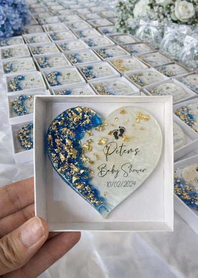 Personalized Baby Shower Epoxy Magnet Favors for Guests