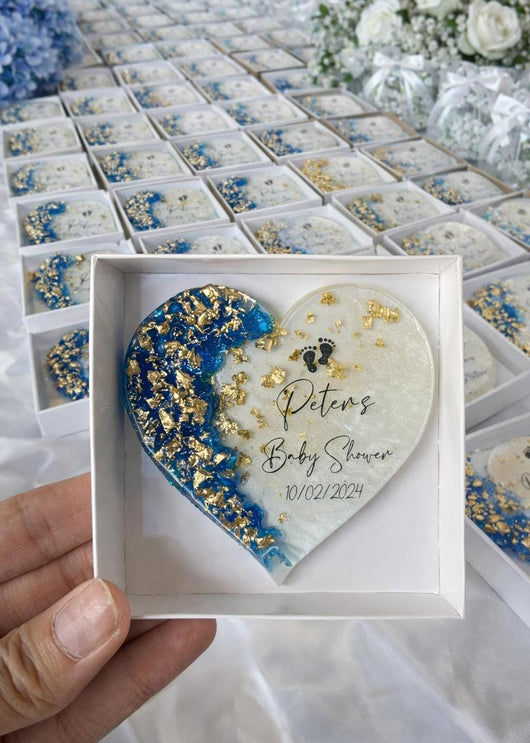 Personalized Baby Shower Epoxy Magnet Favors for Guests