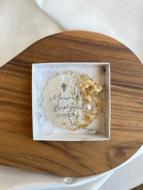 Personalized Baptism Magnet Favor - Christening Keepsake for Guests