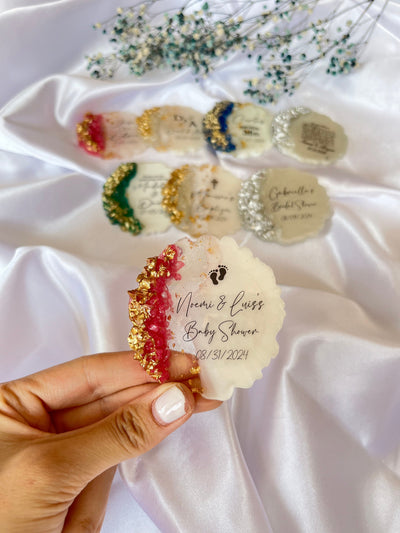 Luxury Personalized Wedding Favor Magnet – Custom Epoxy Keepsake