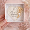 Heart Baptism Magnet Favors - Personalized Christening Guest Gift