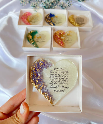Ayatul Kursi Islamic Nikah Magnet Favor - Personalized Wedding Keepsake