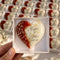 Red Personalized Wedding Magnet Favor - Custom Couple Name Souvenir