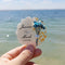 Custom Wedding Magnet Favor – Personalized Floral Fridge Keepsake