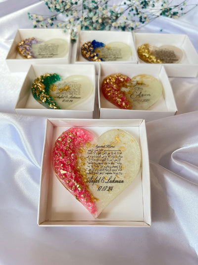 Ayatul Kursi Islamic Nikah Magnet Favor - Personalized Wedding Keepsake