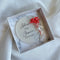 Custom Wedding Magnet Favor – Personalized Floral Keepsake for Guests