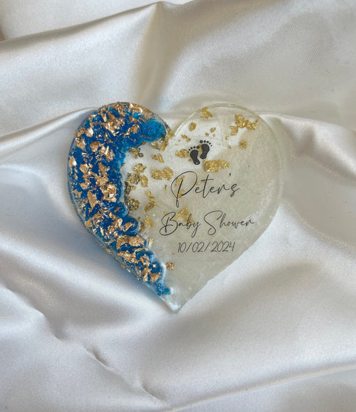 Personalized Epoxy Wedding Party Favor Magnets for Guests