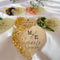 Custom Floral Wedding Magnet Favor - Personalized Engagement Gift