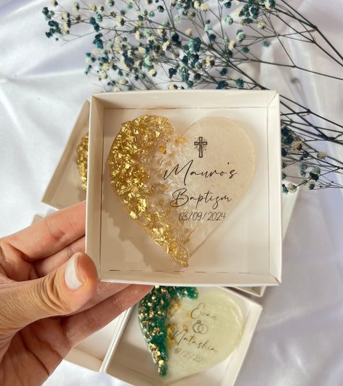 Personalized Baptism Magnet Favor – Mi Bautizo Keepsake for Guests