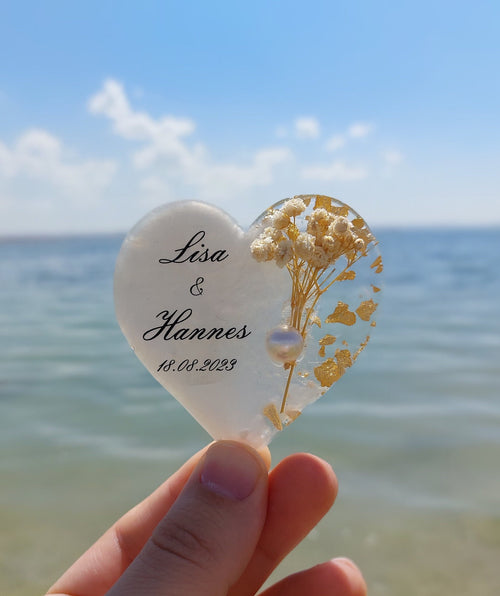 Floral Wedding Party Favor Magnets for Guests - Personalized Keepsake