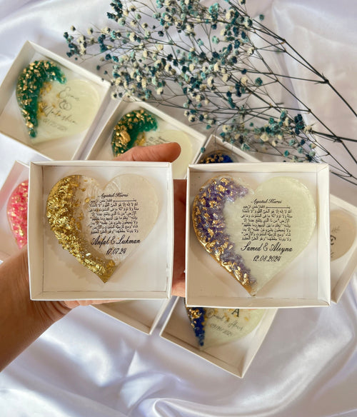 Ayatul Kursi Islamic Nikah Magnet Favor - Personalized Wedding Keepsake