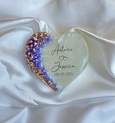 Personalized Epoxy Wedding Party Favor Magnets for Guests