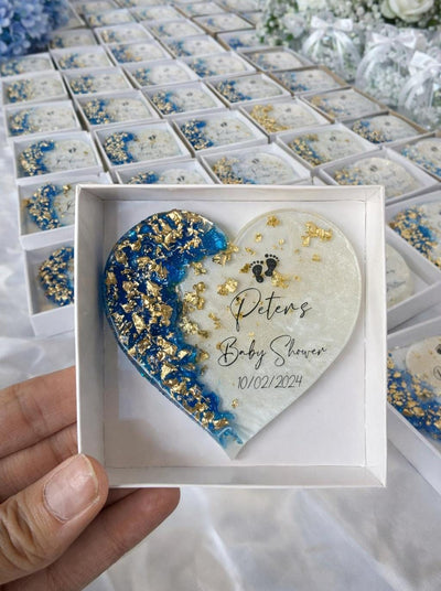 Baby Shower Keepsake Magnet – Personalized Neutral Baby Favor