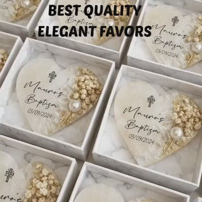 Rustic Wedding Magnet Favor - Personalized Name & Date Keepsake
