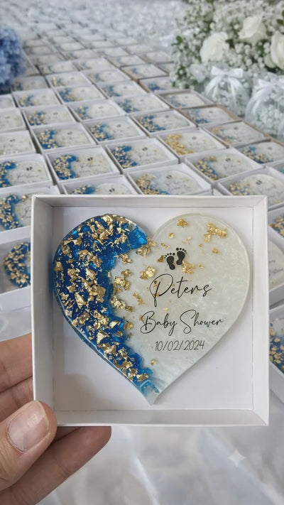 Baby Shower Keepsake Magnet – Personalized Neutral Baby Favor