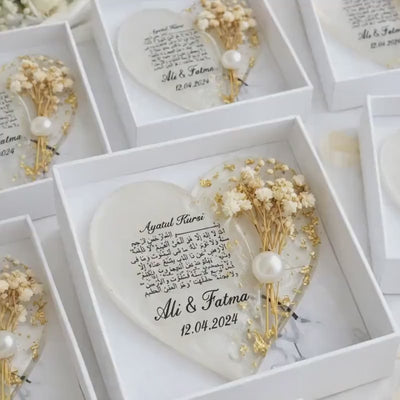 Islamic Wedding Souvenir Magnet – Ayatul Kursi Personalized Favor